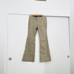 NWOT Free People Penny Seashells Mid Rise Flare Pants Size 31 Tall Friendly